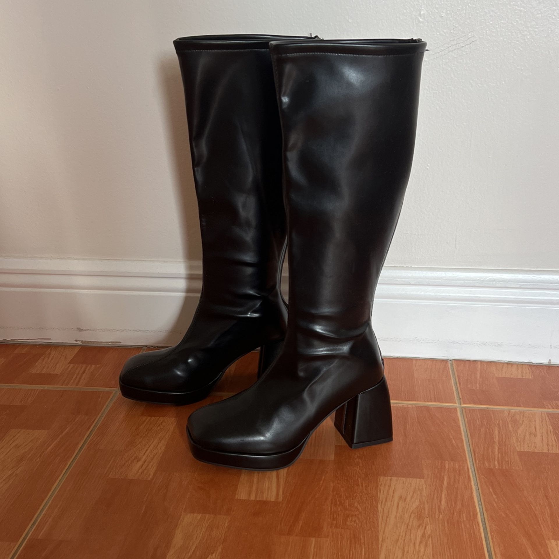 Black Platform Boots