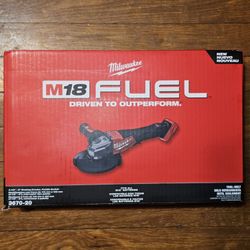 Milwaukee M18 Fuel 4 1/2" - 6" Braking Grinder With Paddle Switch