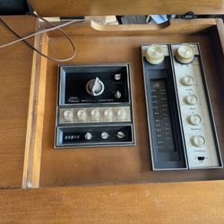 Antique TV, Radio And Record Player