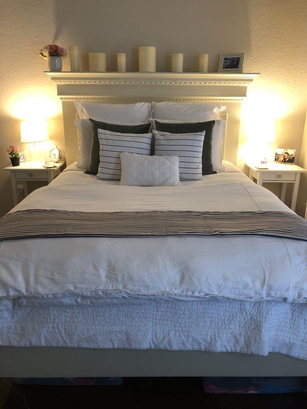 Pottery Barn Addison Platform Bed Headboard Queen For Sale In