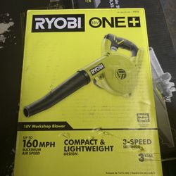 RYOBI ONE+ 18V Cordless Compact Workshop Blower (Tool Only
