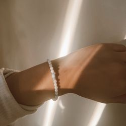 Handmade Blue & White Bracelet