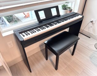 Yamaha P-45 88-Key Weighted Digital Piano + Stand & Bench