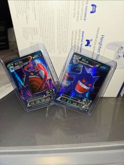 Pokemon Gengar RAR Holo VMAX Chinese ID Card Lot (2 Cards) - Pokemon ID Set 2024