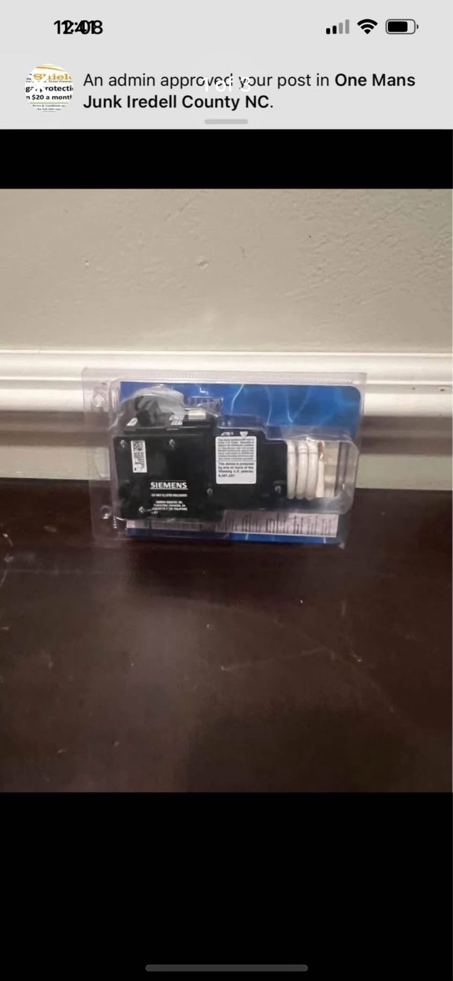(NEW IN UNOPENED PACKAGE) Siemens QF230AP 30 Amp, 2 Pole, 120/240V Ground Fault Circuit Interrupter with Self Test and Lockout Feature.