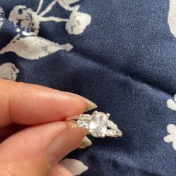  Real 925 Sterling Silver Wedding Ring Size 6