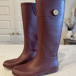 Tommy Hilfiger Burgundy Rain Boots