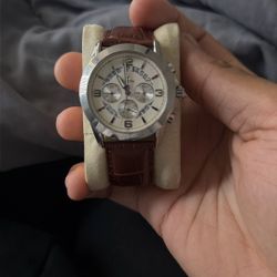 Bulova men's watch Brown leather band