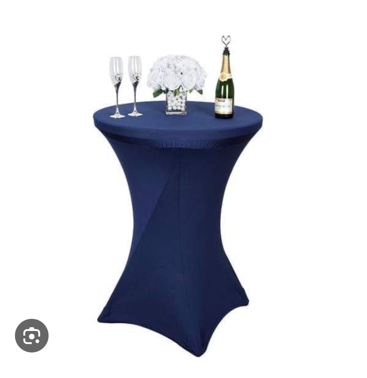 Unopened spandex cocktail table Cover