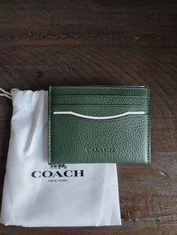 Hunter Green Coach Card Case