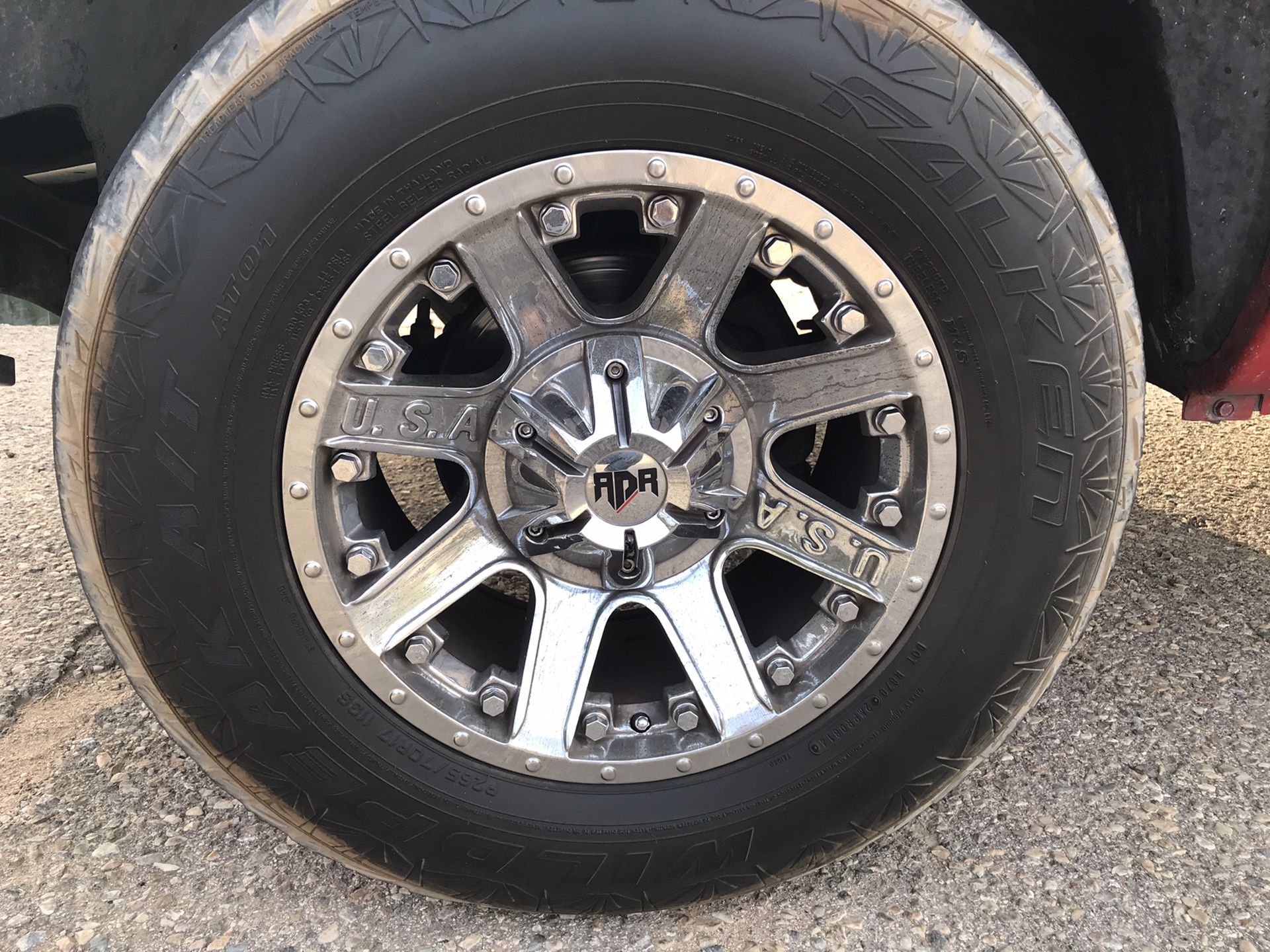 Rims for 01 Dodge Ram 1500. Looking to trade for factory or black wheels.