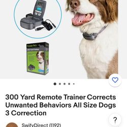 Premier Pet 300 Yard Remote Trainer  (new)