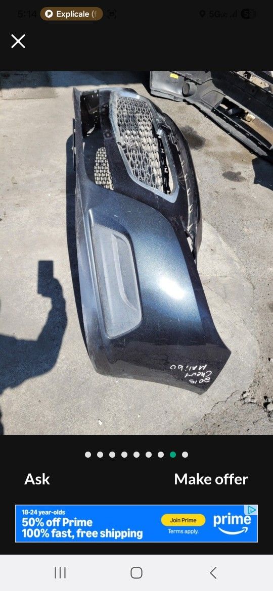 2014/2015/2016 Chevy Malibu Front Bumper Cover 