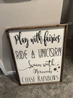 Rustic Decor/ Wall Art/ Nursery Art / Girl Bedroom Decor