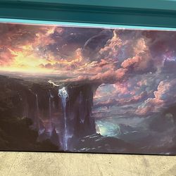 Mystical Floating Islands. 24” X 16”