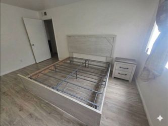 Gorgeous Modern Farmhouse Bedroom Set (Bed Frame, Dresser, & Nightstand)