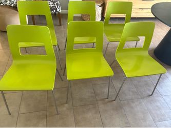 Vintage Modern Molded Shell Dining Chairs – Set of 6