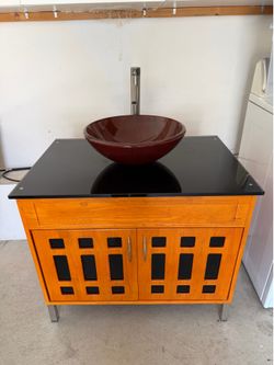 FREE bathroom vanity & faucet