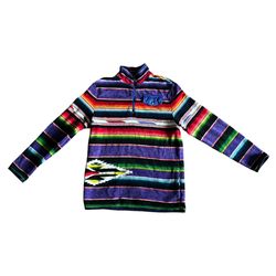 Polo Ralph Lauren Sportsman Outdoors Aztec Tribal Pullover Fleece Size XL