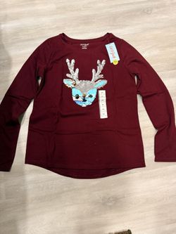 Girls Reversible Sequins Top New