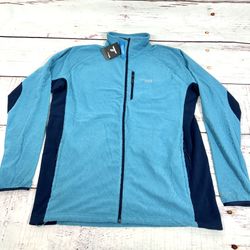 COLUMBIA TITAN PASS 3.0 FLEECE ZIP-UP JACKET Sweater Pullover BLUE Men’s Sz 2xt