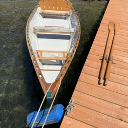 Wooden drift Row Boat For Sale 