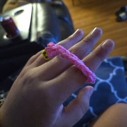 Rainbow Loom Bracelet Pink