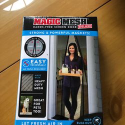 Screen Door magnetic Mesh( New) Never used