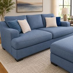 ROOM & BOARD Deep Sofa + Oversized Ottoman - FREE Delivery
