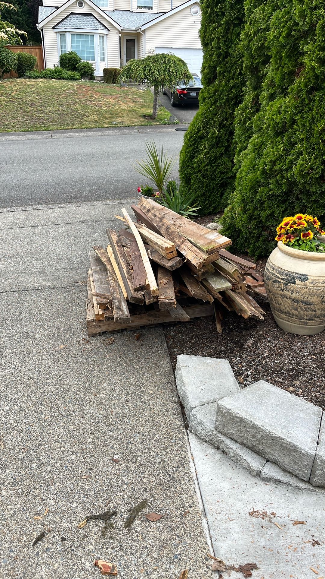 Scrap Old Fence Wood To Burn