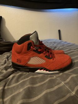 Air Jordan 5 Raging Bull Red Suede 