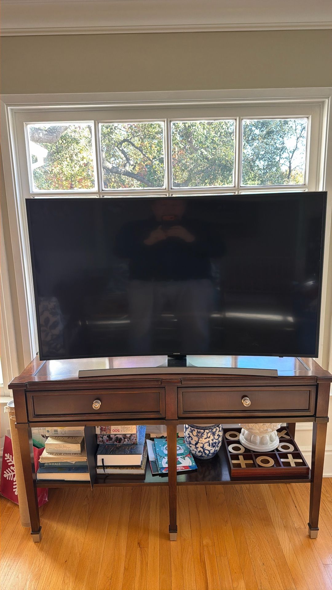 55” Samsung curved TV with 48” Samsung soundbar and subwoofer 