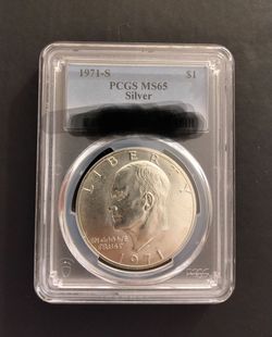 PCGS MS65 1971-S Eisenhower Silver Dollar graded