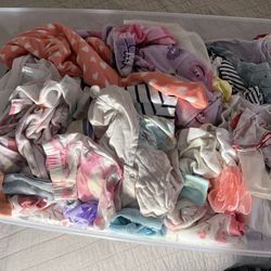 Full Box Of Baby Girl Clothes Sizes Newborn To 24 Months
