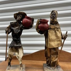 Vintage 13in Tall Sculptures 