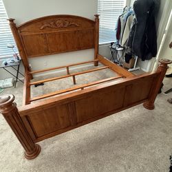King Size Oak Bed frame 