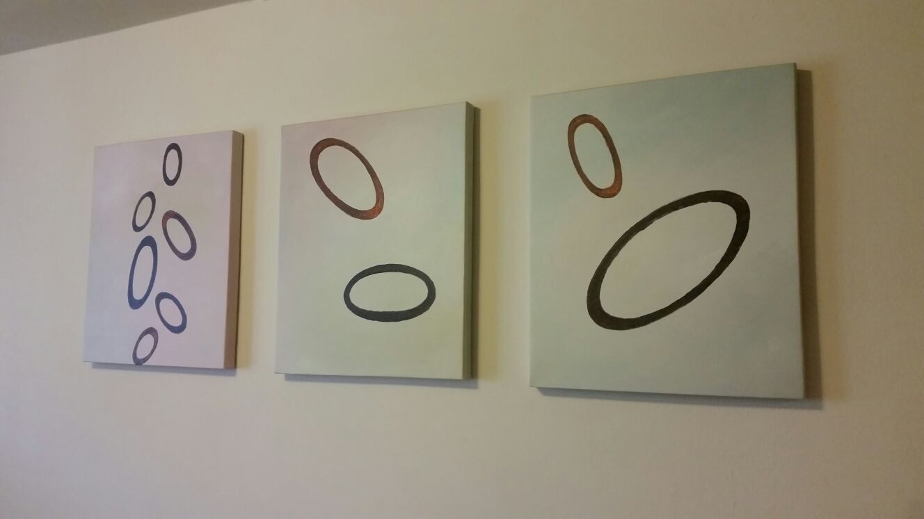 Canvas wrapped abstract art