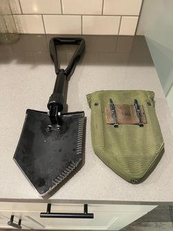 U.S Military Issued Trifold Shovel And Case From Vietnam