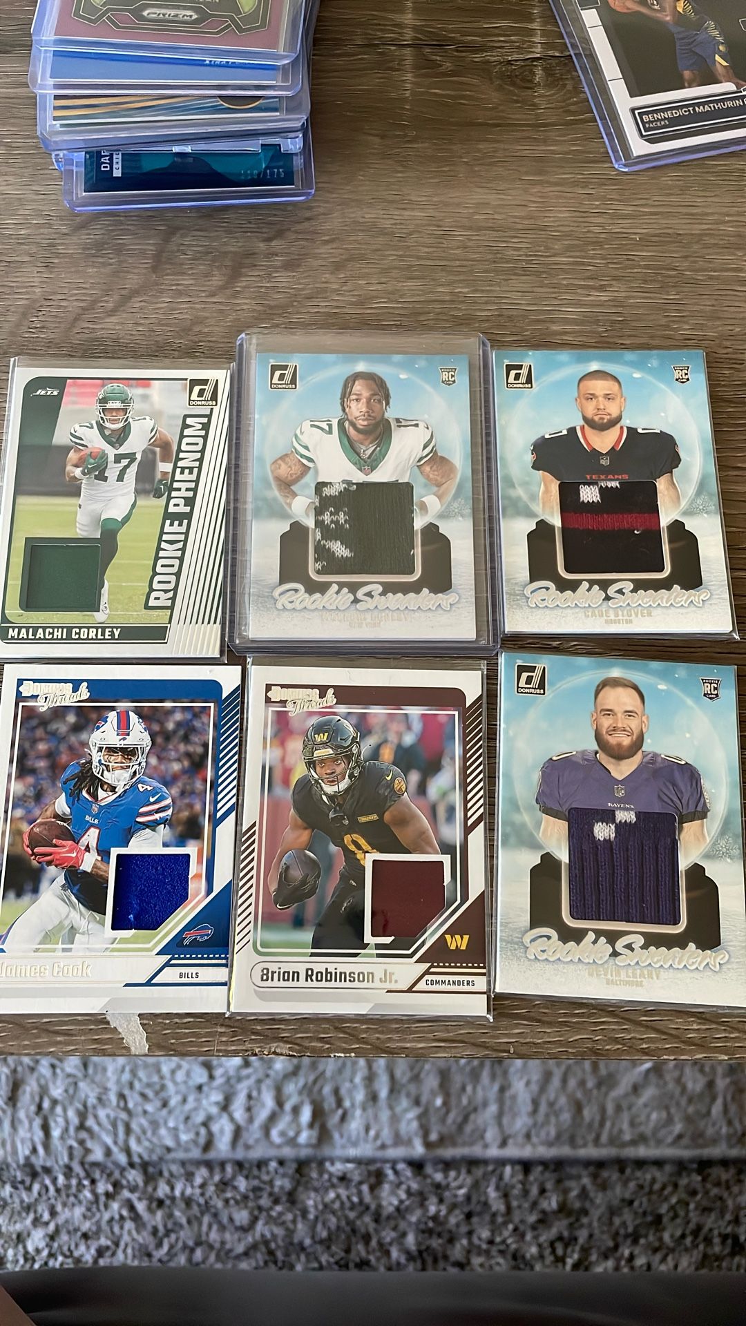 Football Donruss patch Cards!!!