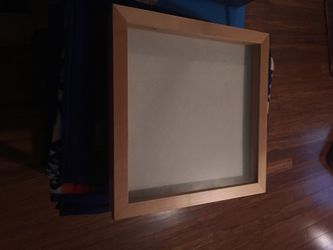 New oak shadow box. 8x8