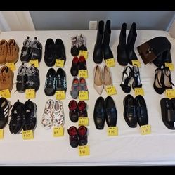 Shoe of different sizes and different prices. They are used
