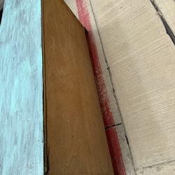 Rustic Turquoise Cross Cabinet / Sideboard