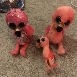 Flamingo Family Ty’s - $10