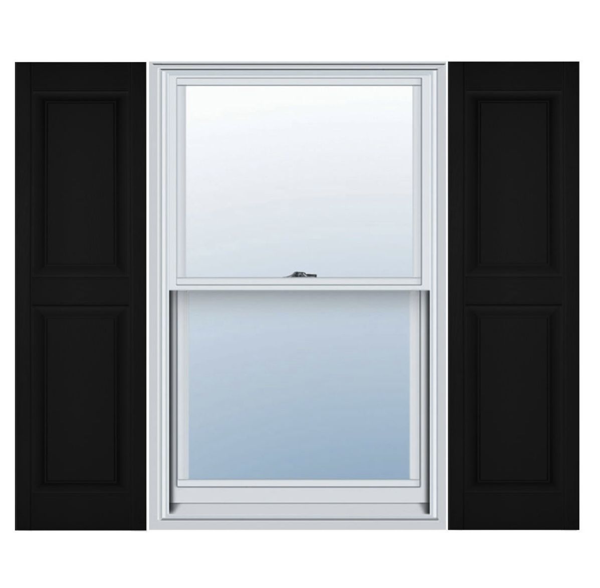 Builders Edge Raised Panel Vinyl Shutters