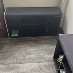 2 Bookcase/benches