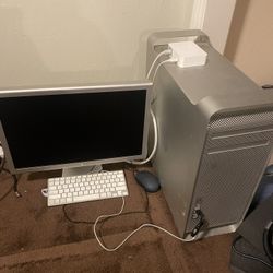 Apple Mac Pro Tower And Monitor w Accessories 