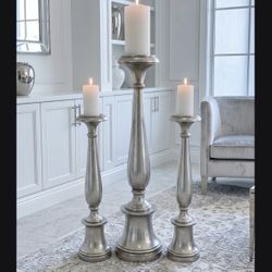3 Extra Tall Floor Candle Holder