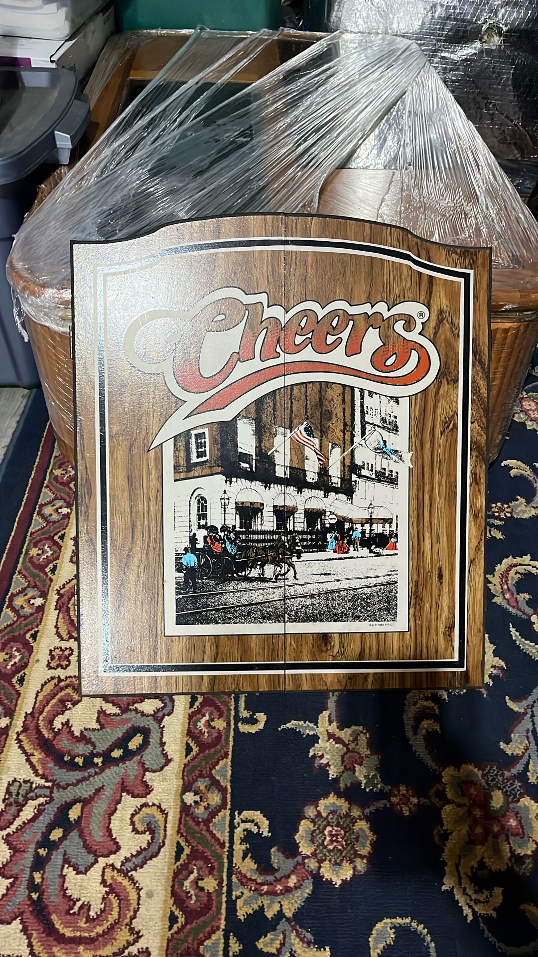 Cheers Vintage Dartboard Cabinet