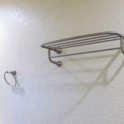 Towel Bar And Ring Set