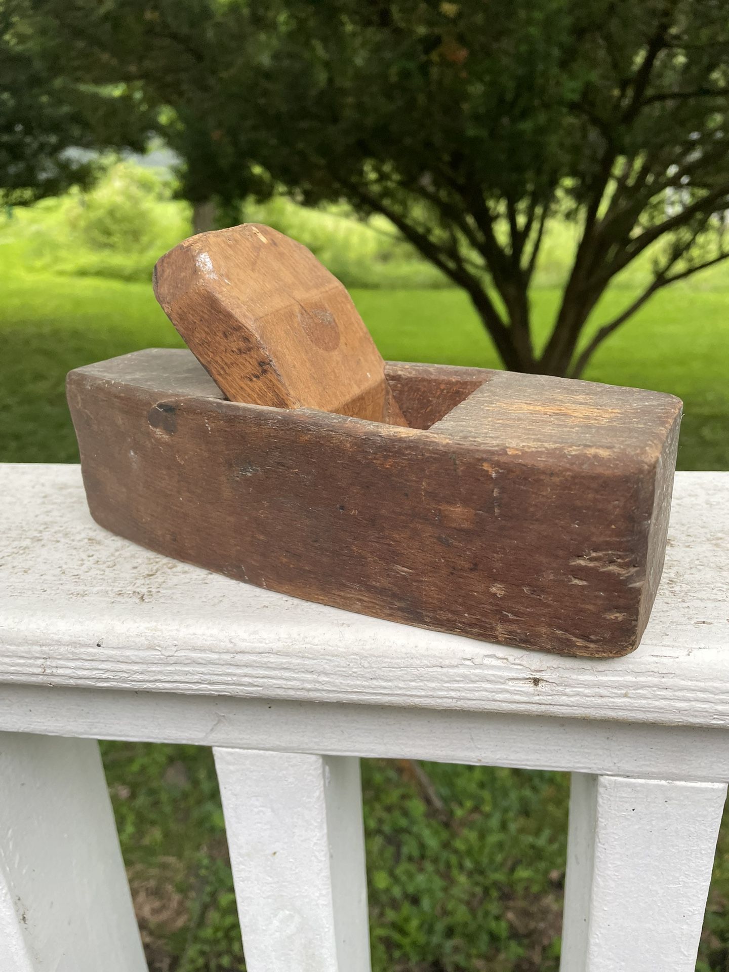 Vintage Wooden Coffin Shape Plane, old carpenter woodworking tool
